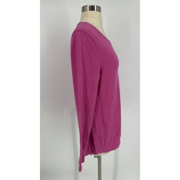 Talbots Cotton Blend Round Neck Long Sleeve Top - Picture 3 of 10